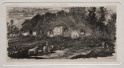 Der Bauernhof, 1861 von Rodolphe Bresdin