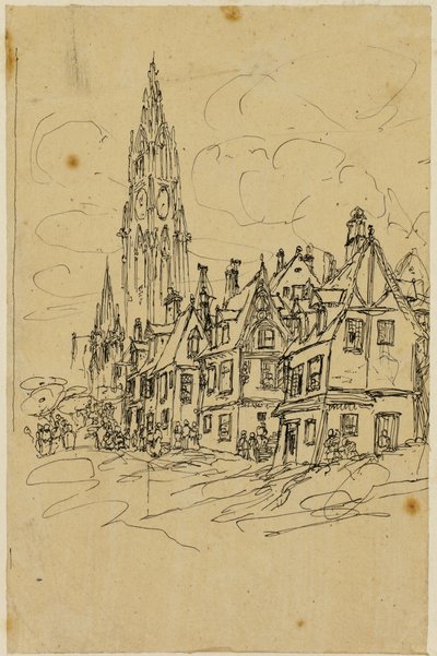 Der flämische Glockenturm von Rodolphe Bresdin