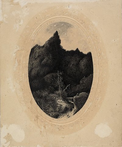 Der Reisende in den Bergen von Rodolphe Bresdin