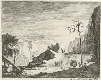 Weg in einer Berglandschaft (Serie) von Roelant Roghman