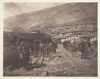 Der Eisenbahnhof, Balaklawa von Roger Fenton