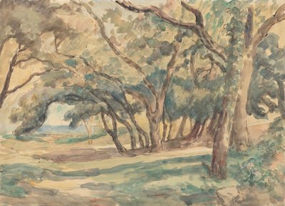 Waldlichtung in der Nähe von St. Tropez von Roger Fry