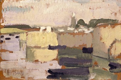 Dorf am Wasser von Roger de La Fresnaye