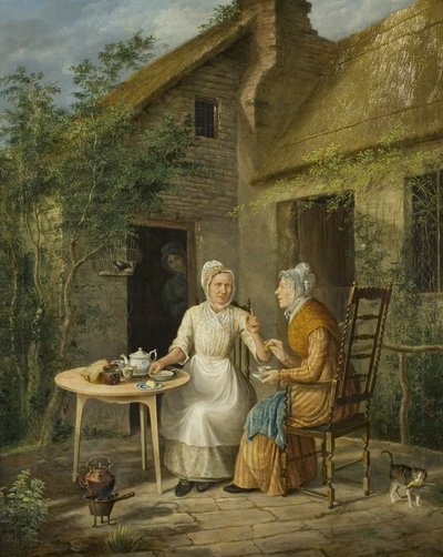 Die Dorfklatschweiber, ca. 1828 von Rolinda Sharples
