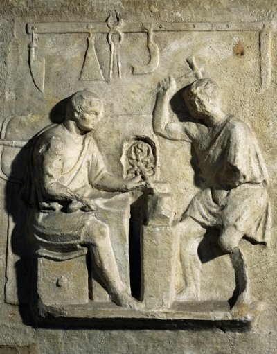 Schmiede, Basrelief, Römische Zivilisation, 2. Jahrhundert von Roman