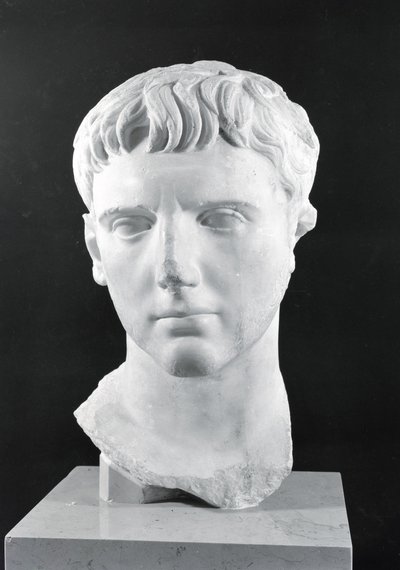 Kopf von Caesar Augustus (63 v. Chr.-14 n. Chr.) von Roman