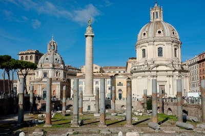 Ansicht des Forums und der Trajanssäule von Roman