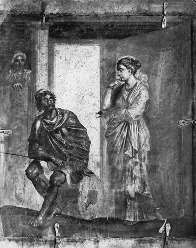 Odysseus und Penelope, aus dem Macellum, Pompeji von Roman Roman
