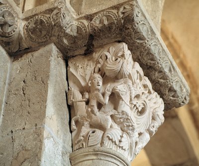 Absalom (geschnitztes Kapital) von Romanesque