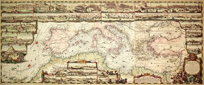 Karte des Mittelmeers von Romeyn de Hooge