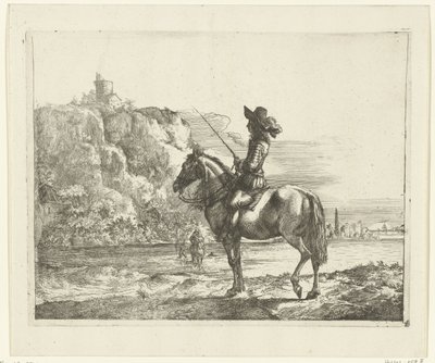 Reiter an einem Fluss von Romeyn de Hooghe (attributed to)