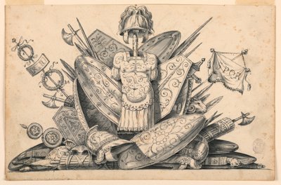 Waffentrophäe von Romolo Achille Liverani