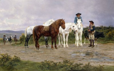 Bauernmarkt in den Pyrenäen, 1884 von Rosa Bonheur