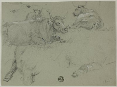 Skizzen von Kühen von Rosa Bonheur