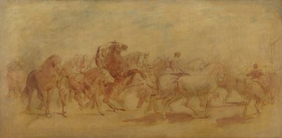 Studie für Der Pferdemarkt von Rosa Bonheur