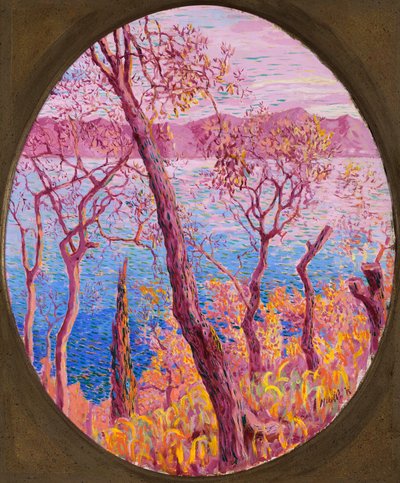 Bäume am Meer, um 1910-14 von Rubaldo Merello