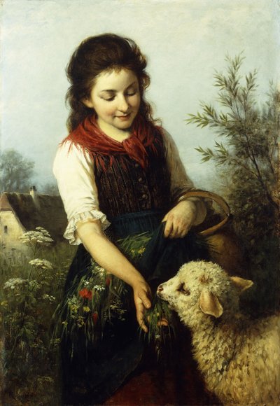 Das Lamm füttern von Rudolf Epp