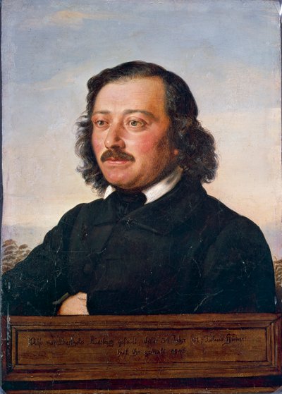 Porträt von Berthold Auerbach von Rudolf Julius Benno Huebner