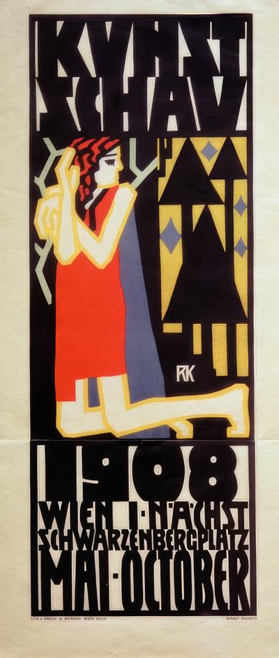 R. Kalvach, Plakat Wiener Kunstschau 1908 von Rudolf Kalvach