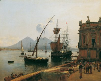 Der Hafen von Neapel mit Vesuv von Rudolf von Alt