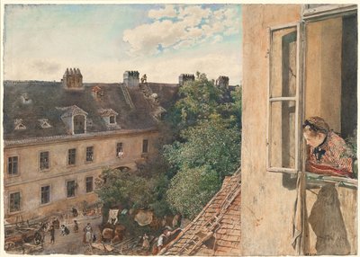 Ansicht der Alservorstadt, 1872 von Rudolf von Alt