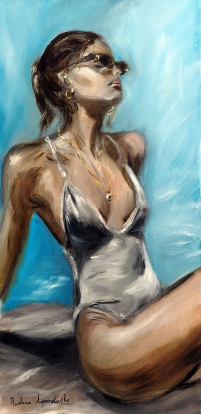 Am Pool von Ruslana Levandovska
