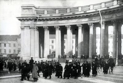 Studentendemonstration, St. Petersburg, 1905 von Russian Photographer