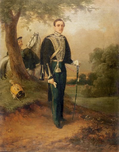 Mikhail Yuryevich Lermontov (1814-41) von Russian School