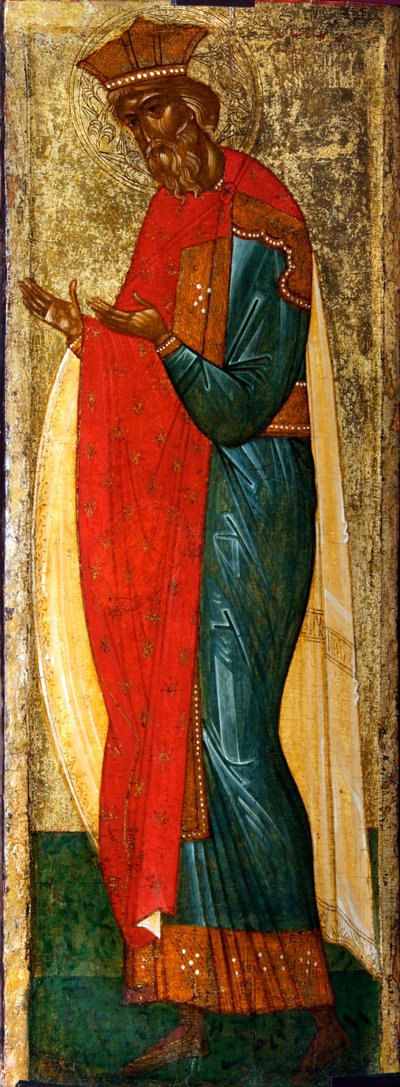Heiliger Wladimir von Kiew, frühes 15. Jahrhundert von Russian icon.