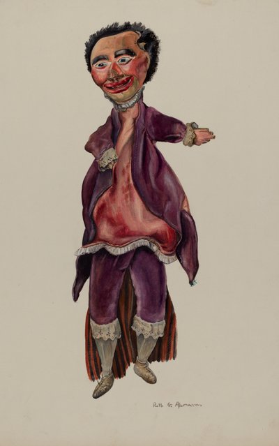 Der Doktor Marionette, ca. 1937 von Ruth Abrams
