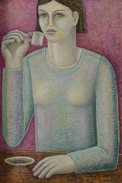 Boxy Espresso Mädchen von Ruth Addinall