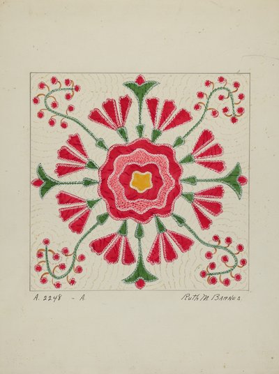Applikationsquilt von Ruth M Barnes