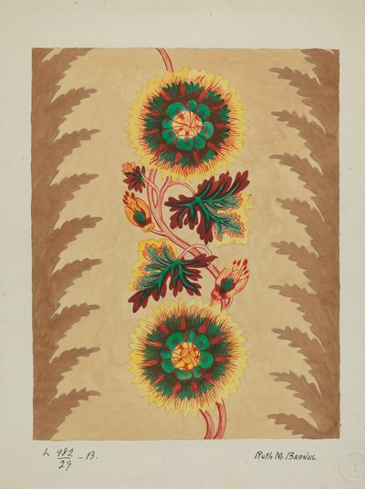 Quilt-Abschnitt, ca. 1936 von Ruth M Barnes