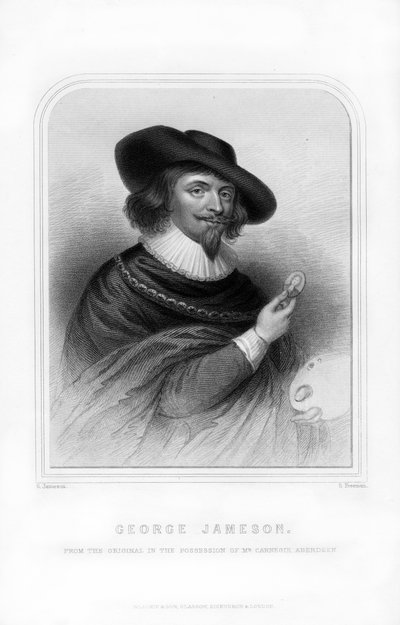 George Jamesone, schottischer Porträtmaler, 1870 von S. Freeman