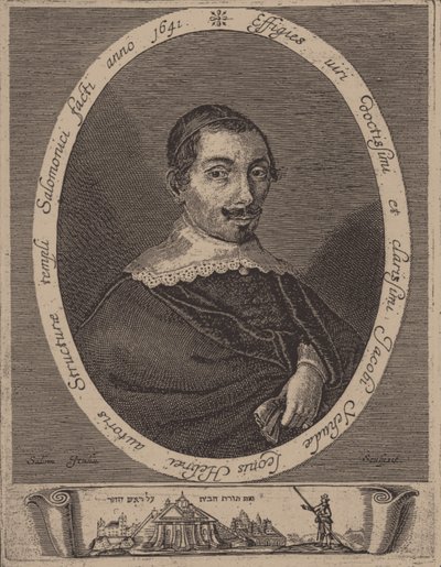 Porträt von Jacob Judah Leon 1602-1675 von Salom Italia