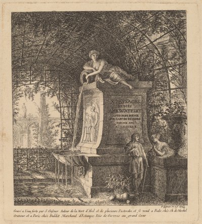 Brunnen in einem Sommerhaus von Salomon Gessner