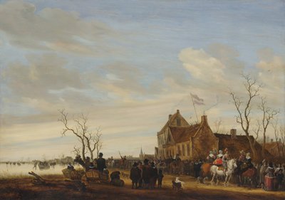 Der Aal zeichnen, frühe 1650er Jahre von Salomon Ruysdael