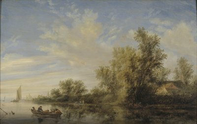 Flusslandschaft von Salomon van Ruysdael