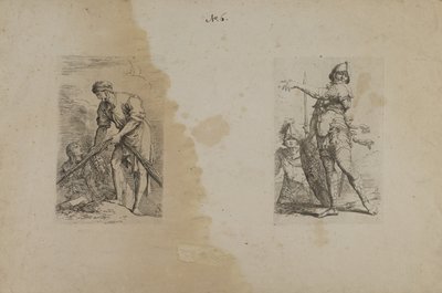 (Figurenserie) Mann mit schwerem Seil von Salvator Rosa