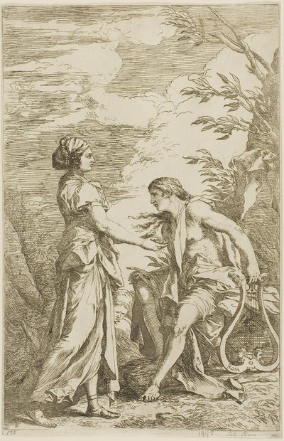 Apollo und die Kumeische Sibylle von Salvator Rosa