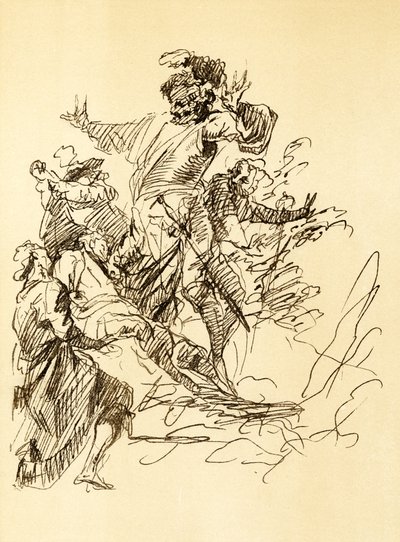Kompositionsstudie von Salvator Rosa