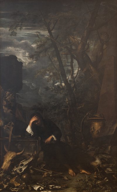 Demokrit in Meditation von Salvator Rosa