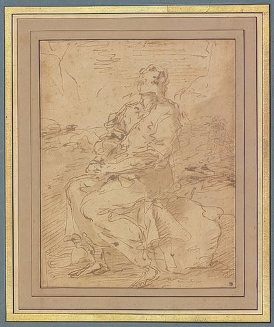 Heiliger Franziskus, Entwurf von Salvator Rosa