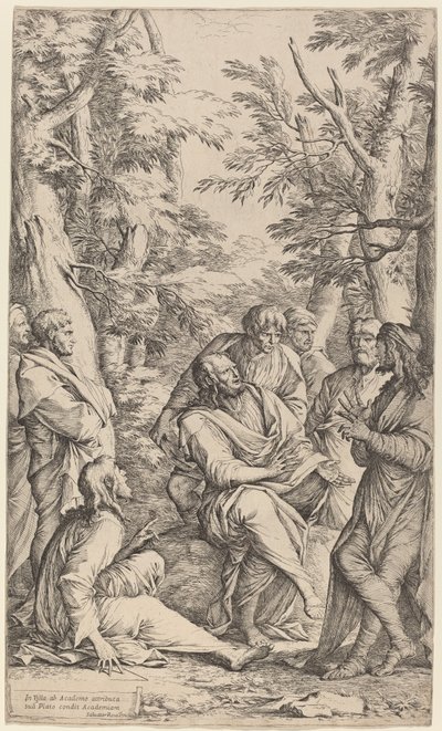 Die Akademie von Plato von Salvator Rosa