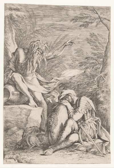 Tiberinus erscheint Aeneas von Salvator Rosa