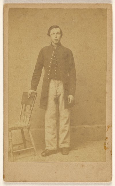 Unbekannter konföderierter Soldat, stehend von Samuel A. Cooley