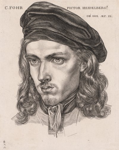 Porträt von Carl Philipp Fohr, 1818 von Samuel Amsler