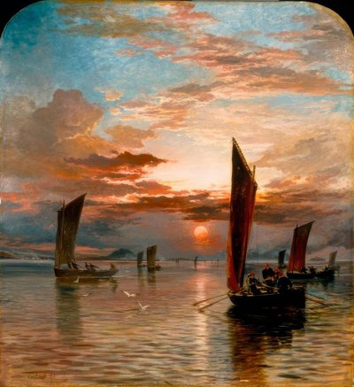 Sonnenuntergang über dem Forth von Samuel Bough