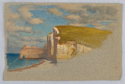 Klippen von Étretat von Samuel Colman