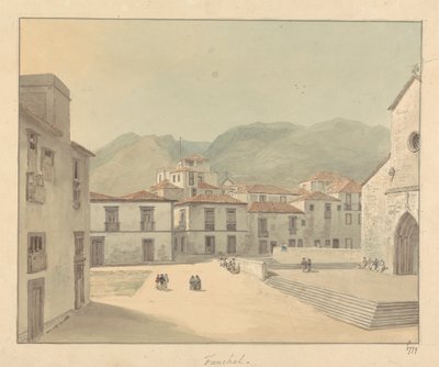 Funchal, Madeira: Ein Platz mit einer Kirche von Samuel Davis